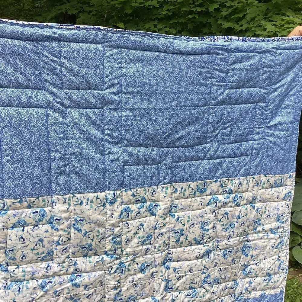 NWT. Hand Crafted Lap Quilt Tana Lawn Fbrics